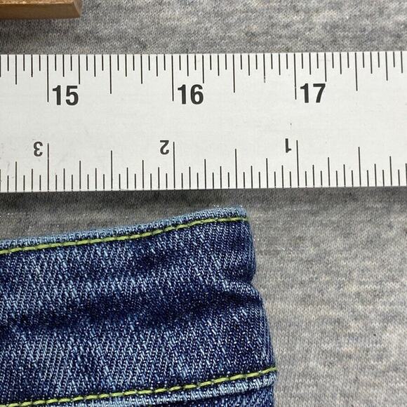 Seven7 Premium Denim Jeans Womens 32 Blue Mid Rise Bootcut Bling Medium Wash - Picture 6 of 12